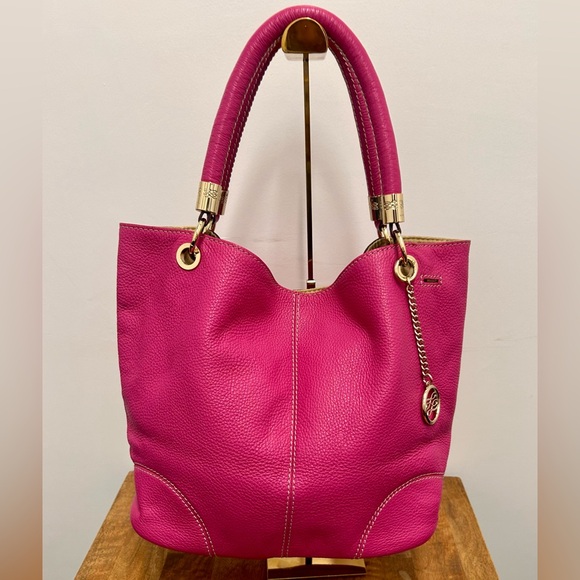 NEW LANCEL PARIS Pink Leather Shoulder Bag